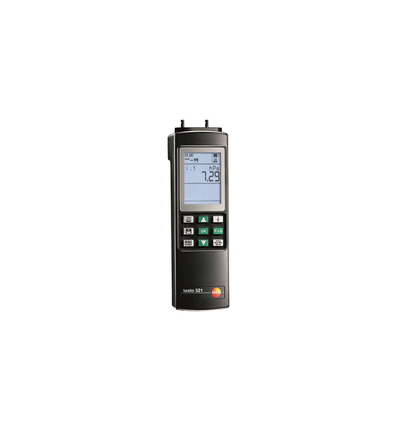 testo 521-3 - Differential pressure measuring instrument (up to 2.5 hPa)